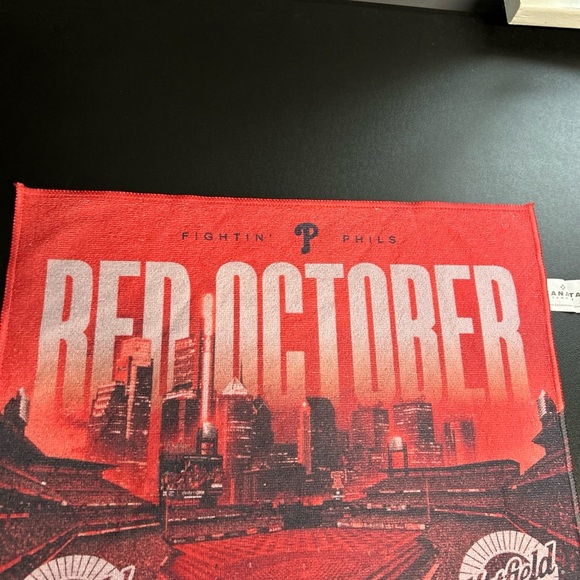Philadelphia Phillies Red October Rally Towel 2024 MLB Baseball Citizens Bank - Picture 2 of 11